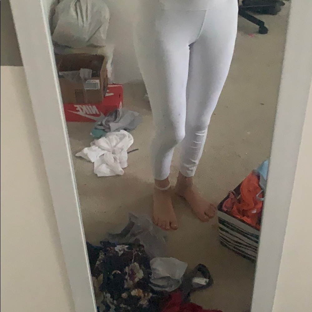 athleta white leggings